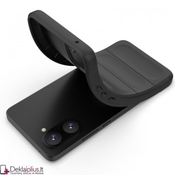 Magic Shield guminis dėklas su kameros apsauga - juodas (Oneplus Nord Ce5)